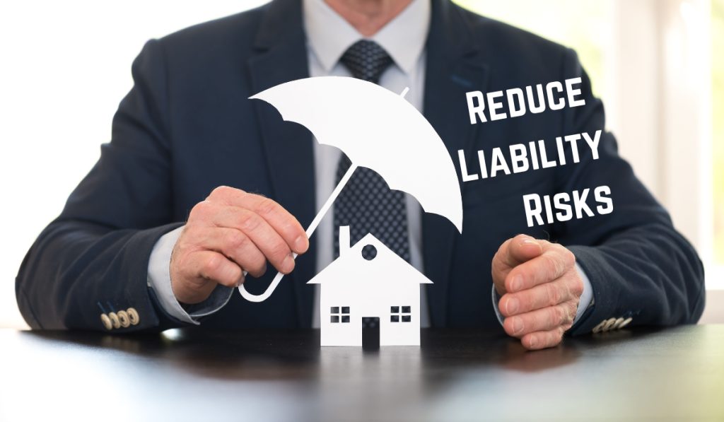 Man holding a 2D umbrealla over a 2D home