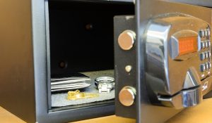 Safe with valuables